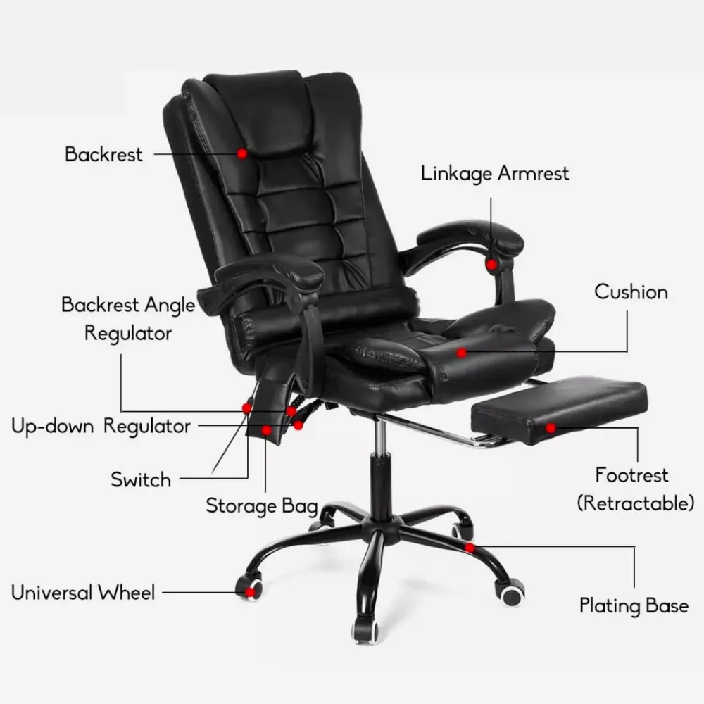 Premium Office Massage Chair with Footrest