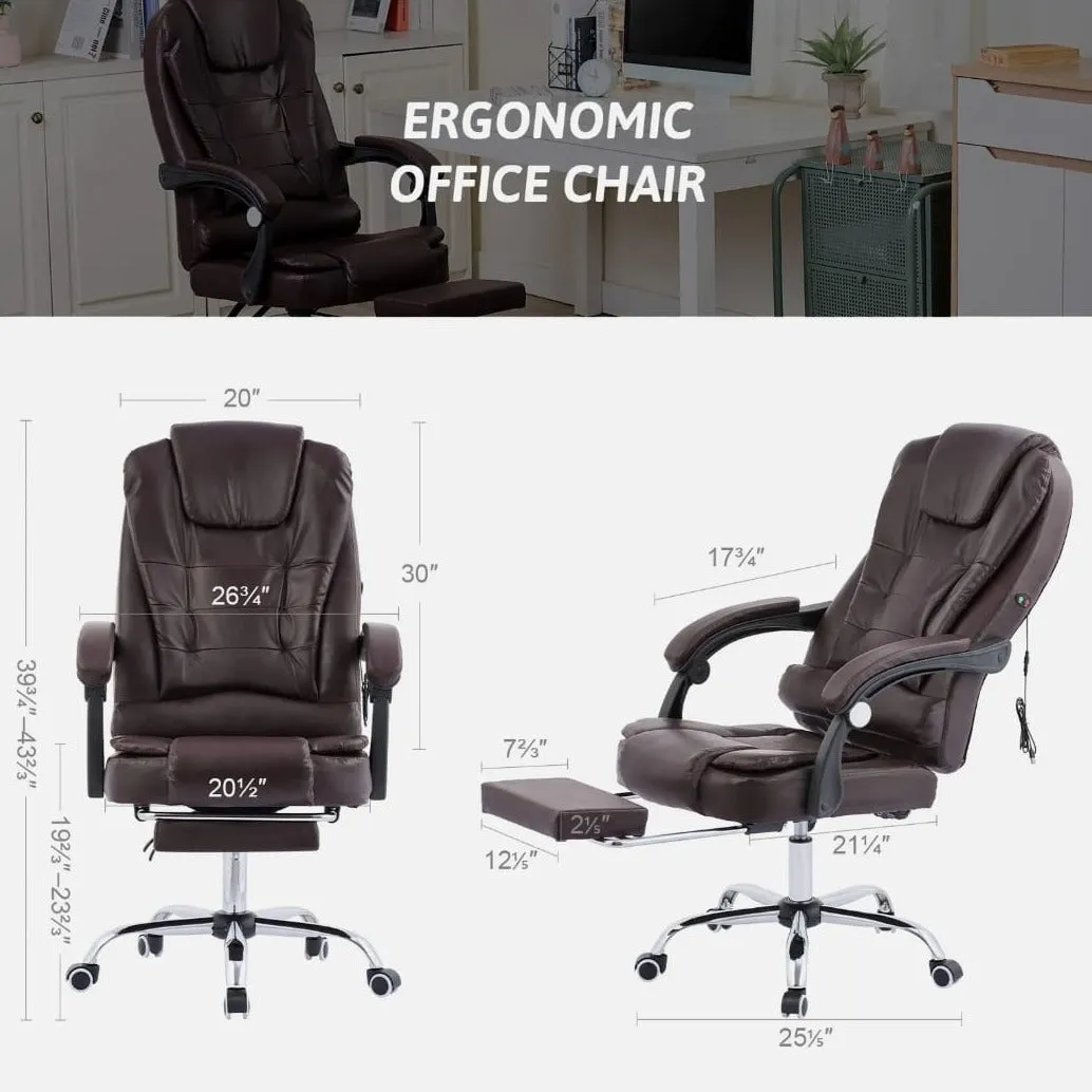 Premium Office Massage Chair with Footrest