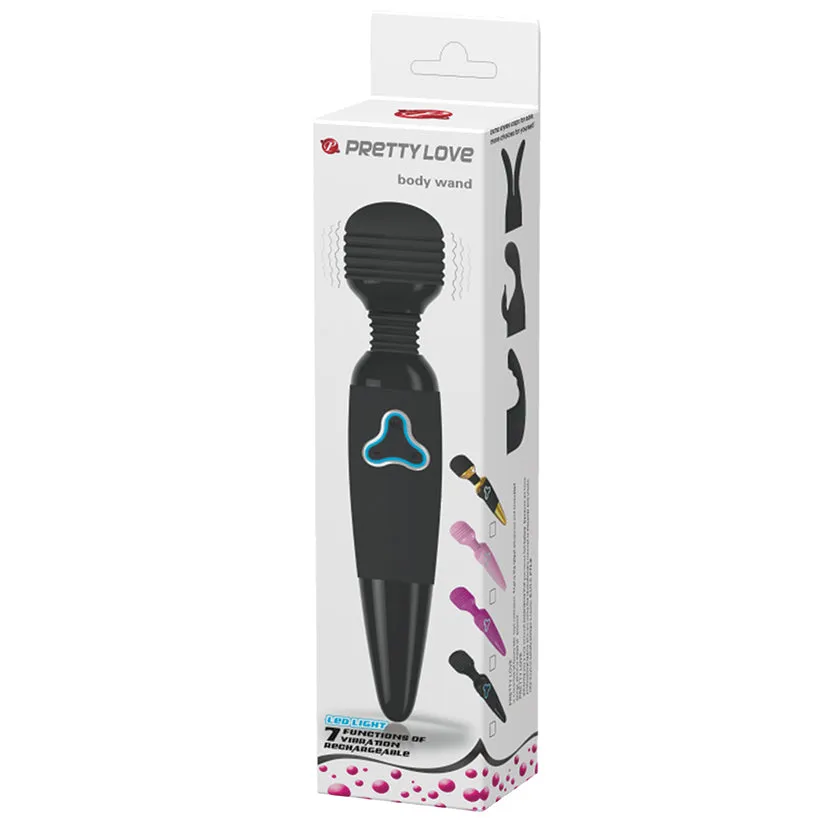 Pretty Love Body Wand With Led Light - Black