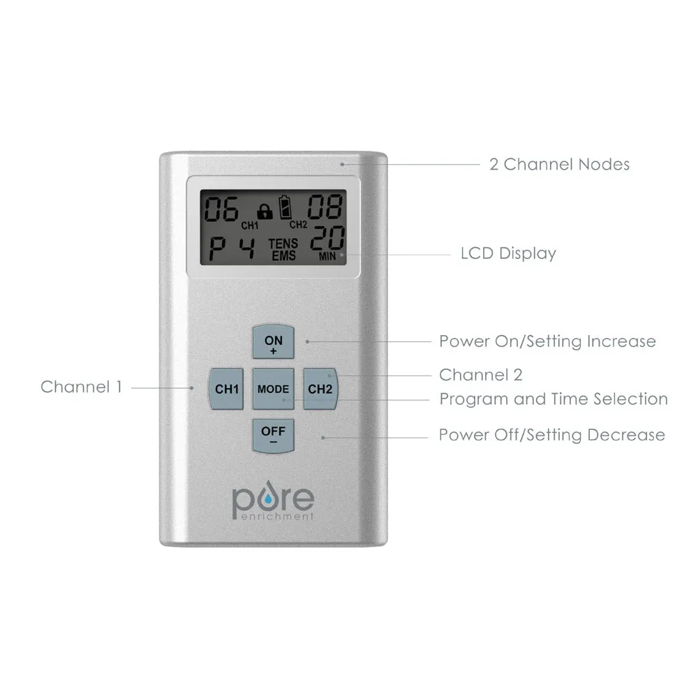 PurePulse™ Pro Advanced TENS Electronic Pulse Stimulator