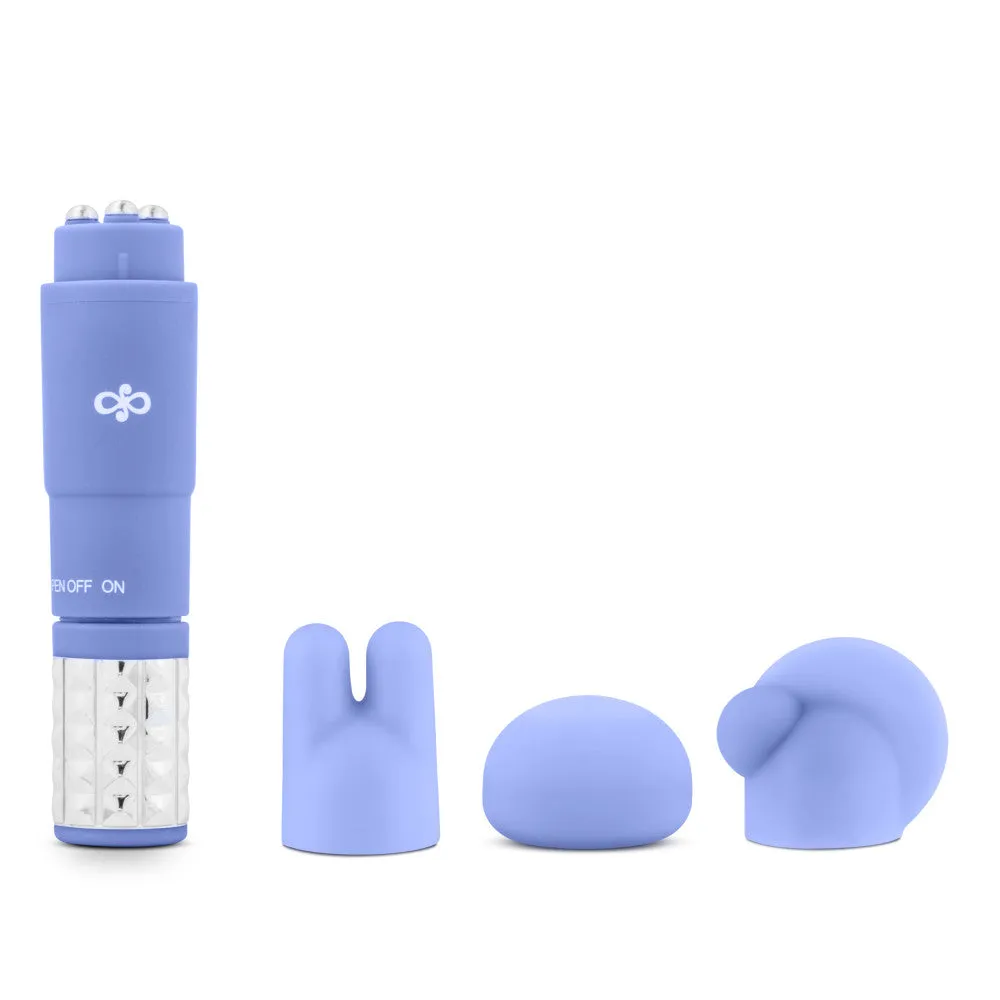 Rosé By Blush® | Revitalize Periwinkle Vibrating 3-Piece Massage Wand Kit