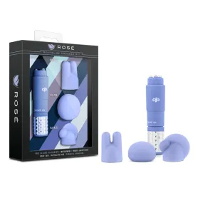 Rosé By Blush® | Revitalize Periwinkle Vibrating 3-Piece Massage Wand Kit