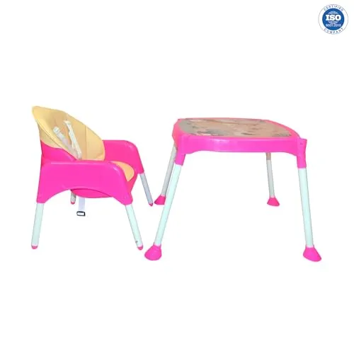 Safe-O-Kid- Feeding High Chair, Weight Up To 15 Kgs- Pink