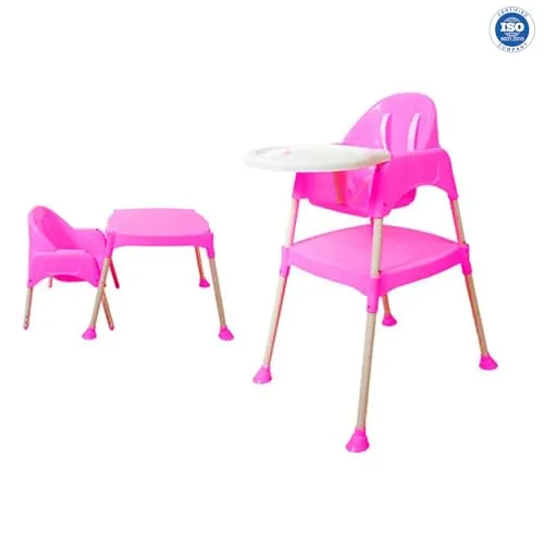 Safe-O-Kid- Feeding High Chair, Weight Up To 15 Kgs- Pink