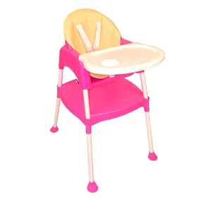 Safe-O-Kid- Feeding High Chair, Weight Up To 15 Kgs- Pink