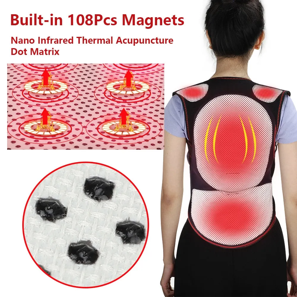 Self-heating Magnetic Support Belt Shoulder/ Back /Neck Massager