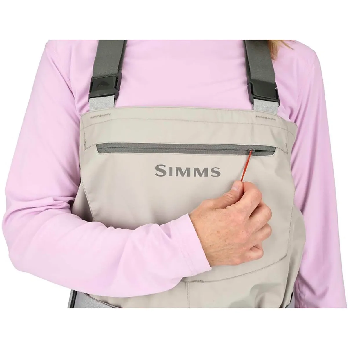 Simms Women's Tributary Stockingfoot Chest Waders - Platinum