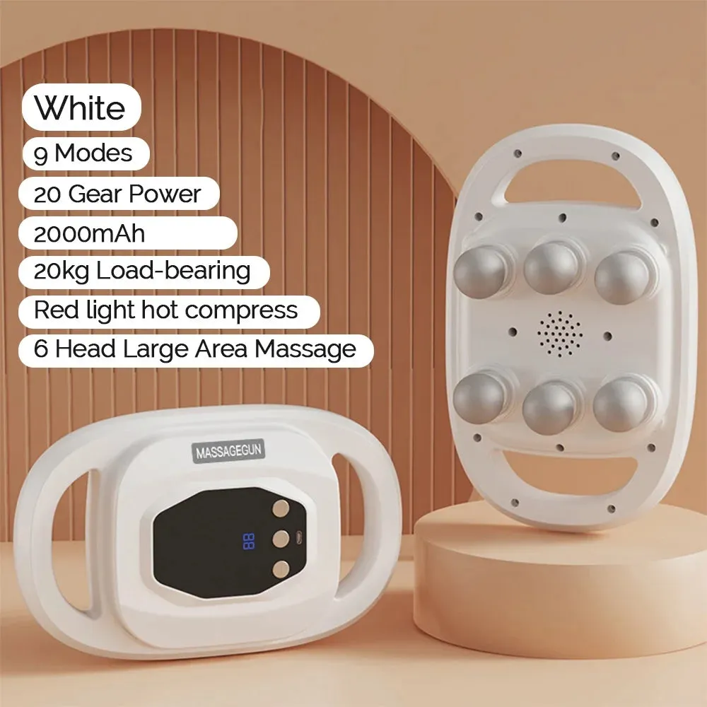 Six-head Fascia Gun High-Frequency Vibration Body Massage