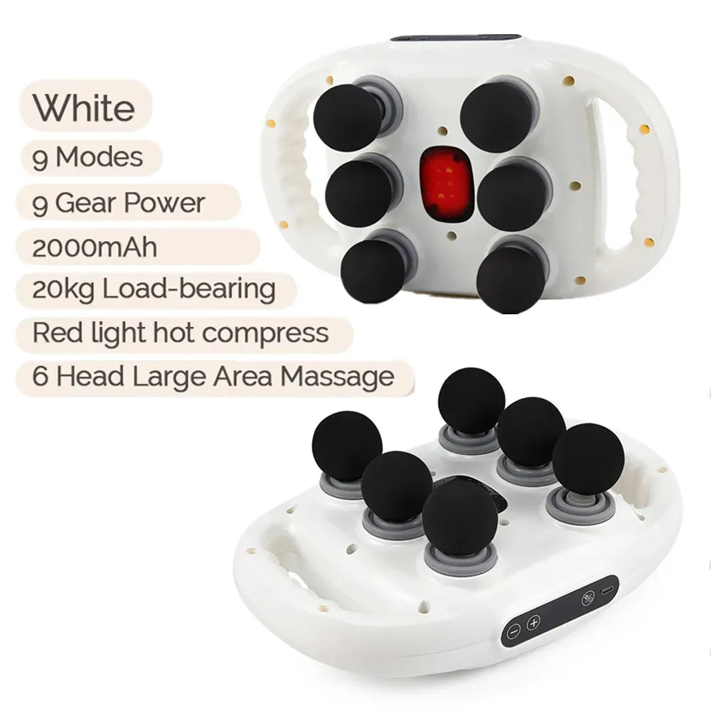 Six-head Fascia Gun High-Frequency Vibration Body Massage