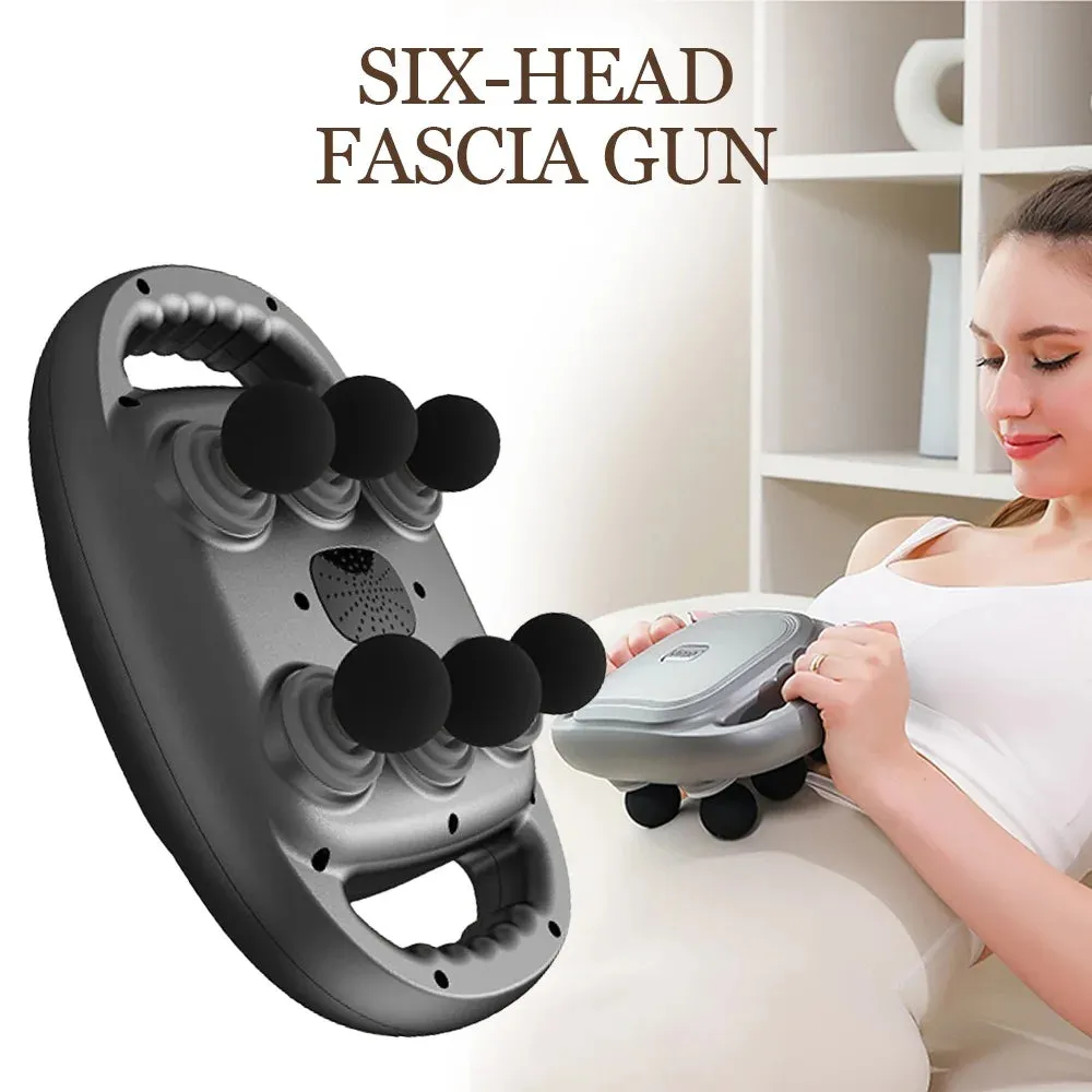 Six-head Fascia Gun High-Frequency Vibration Body Massage