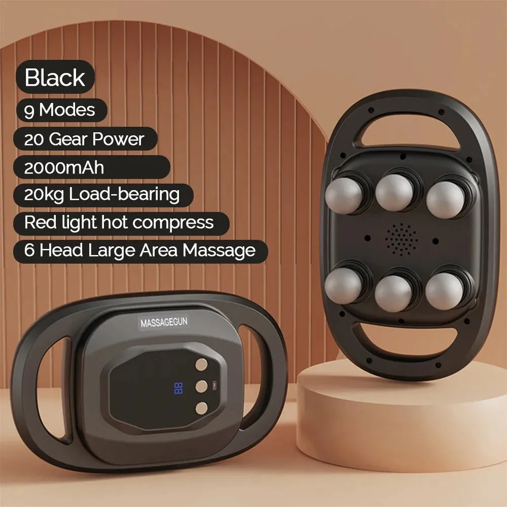 Six-head Fascia Gun High-Frequency Vibration Body Massage