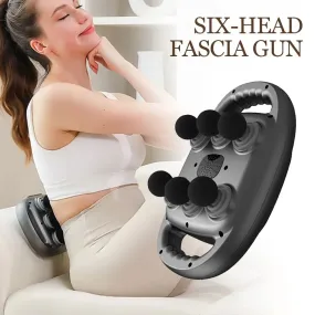 Six-head Fascia Gun High-Frequency Vibration Body Massage