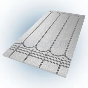 Tekwarm Foiled 400 KPA UFH Board | 1200mm x 600mm x 20mm | 150 centres for 12mm Pipe