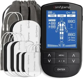 TENS & EMS Muscle Stimulator Machine, 24 Unlimited DIY Modes