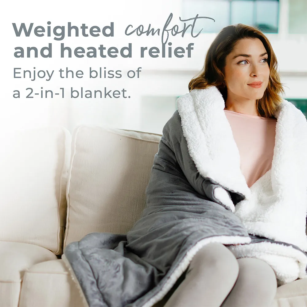 WeightedWarmth™ Weighted Throw Blanket with Heat