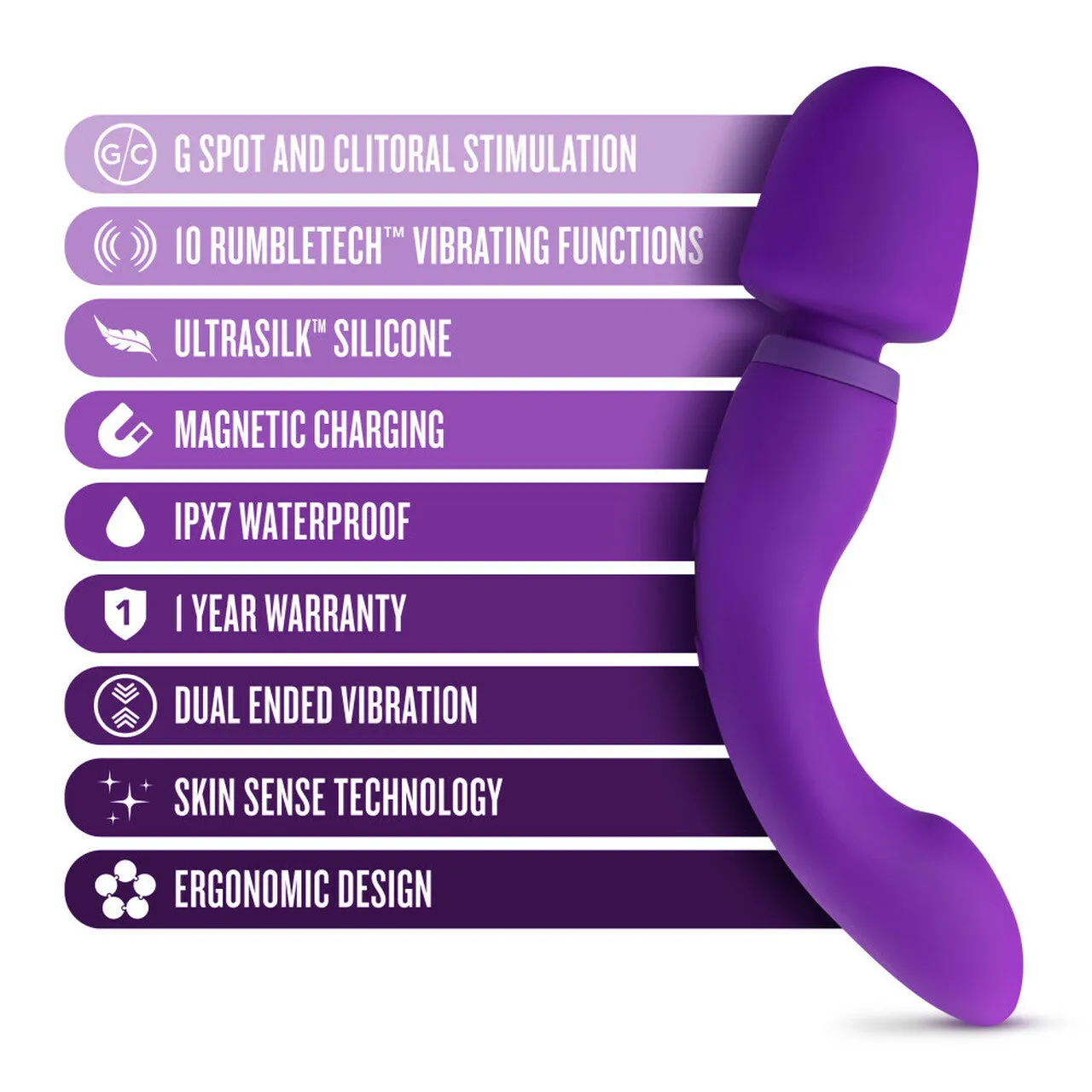 Wellness Dual Sense 2-in-1 Wand Vibrator