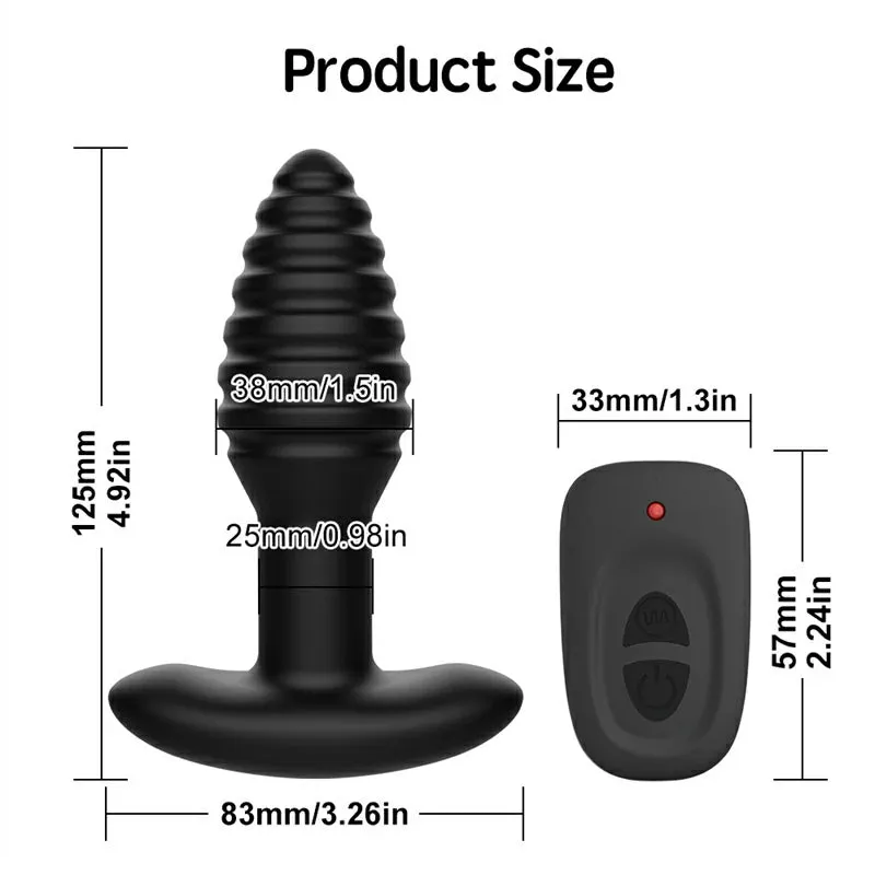 Wireless Remote Control Rotating Prostate Massager