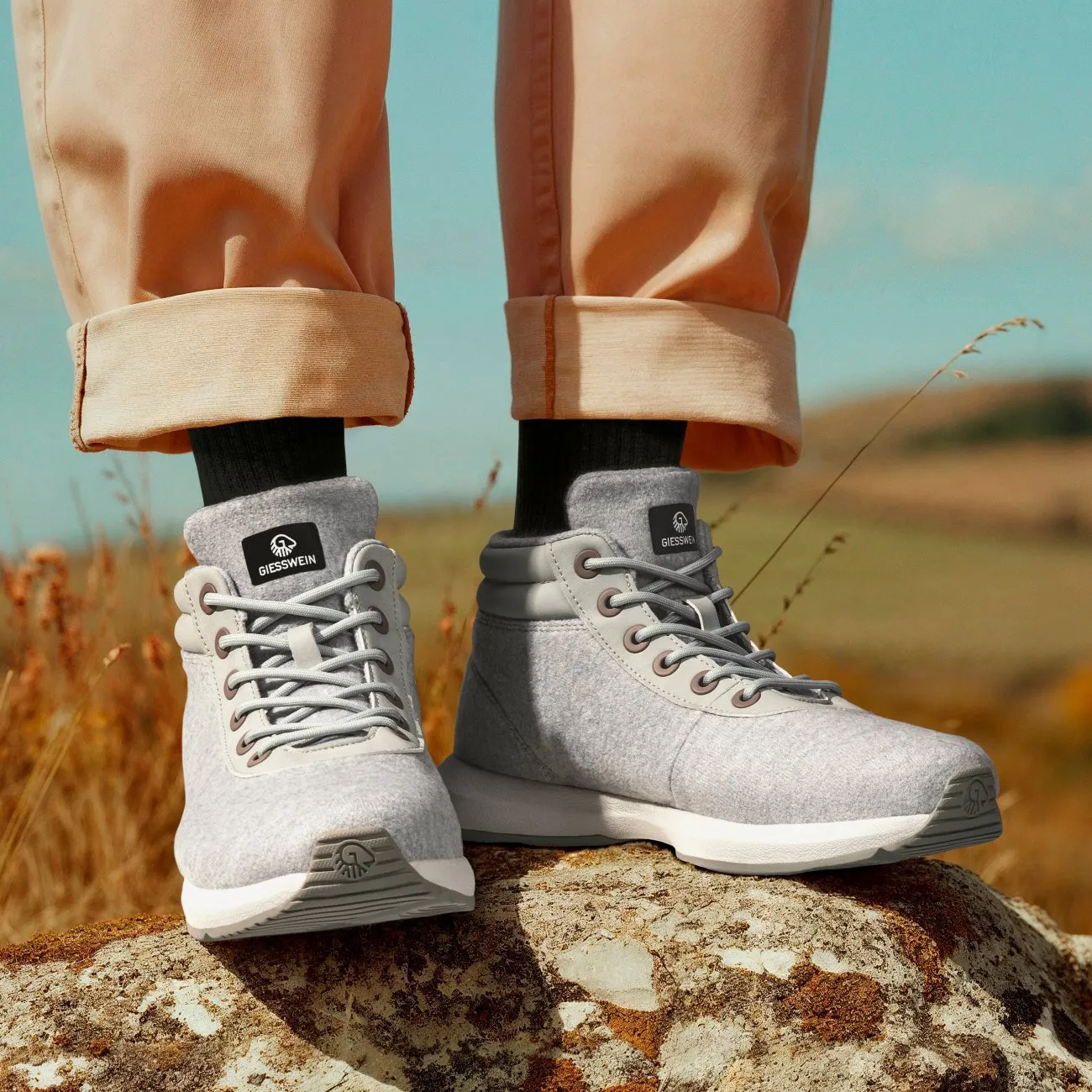 Wool Sneaker High Top Men