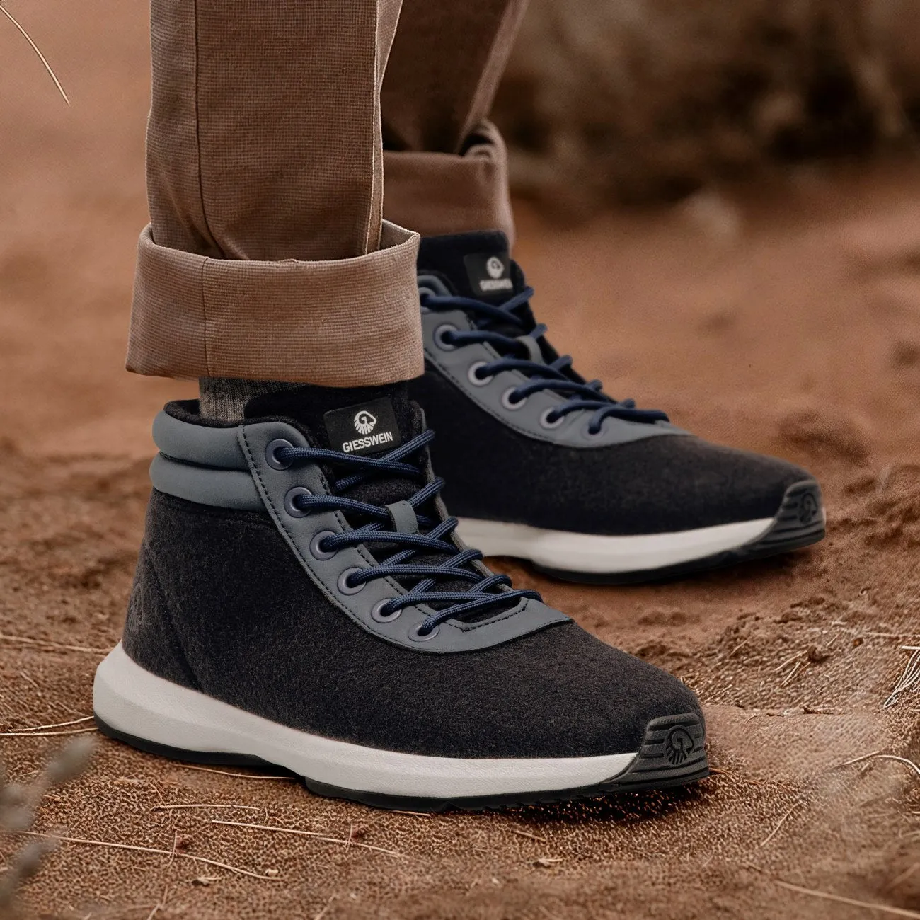 Wool Sneaker High Top Men