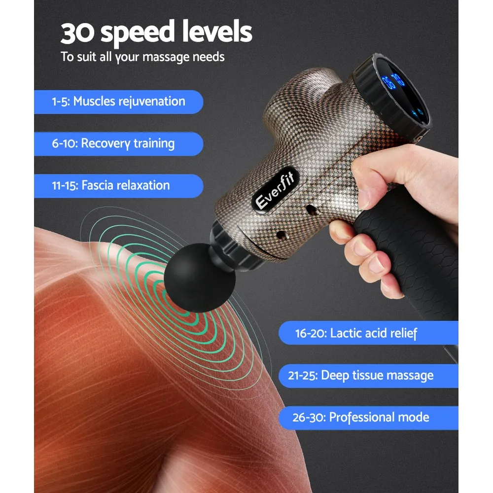 z Electric Massage Gun Deep Tissue Massager LCD Vibration Relief Percussion